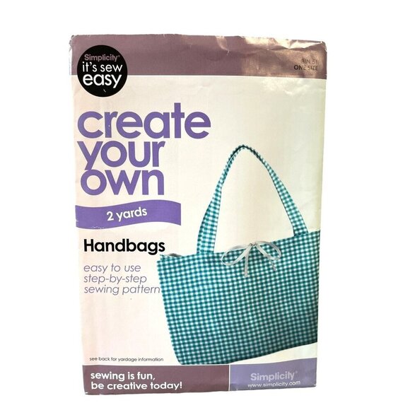 Simplicity It's Sew Easy Create Your Own Handbags Sewing Pattern 9034625 - Picture 1 of 2